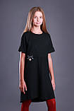 Платье текстиль  ТМ Моне  цвет черный  р.152, фото 4