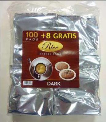 Кофе в чалдах Rico Dark (102 монодозы) Philips Senseo (62 мм) -  Нидер