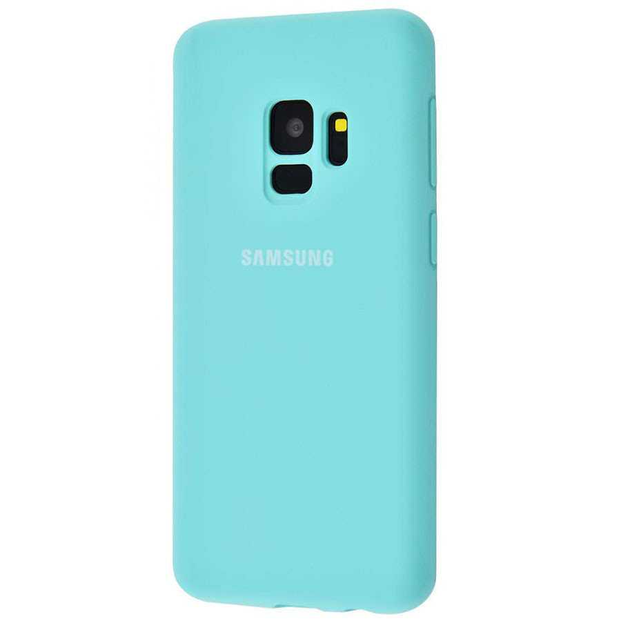 

Чехол Silicone Cover Full Protective (AA) для Samsung Galaxy S9 Голубой / Light Blue