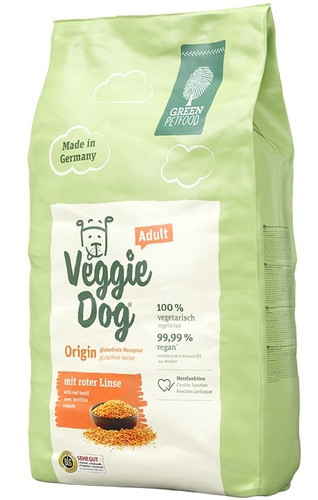 

Вегетарианский корм для собак с красной чечевицей Green Petfood Veggie dog Adult Origin