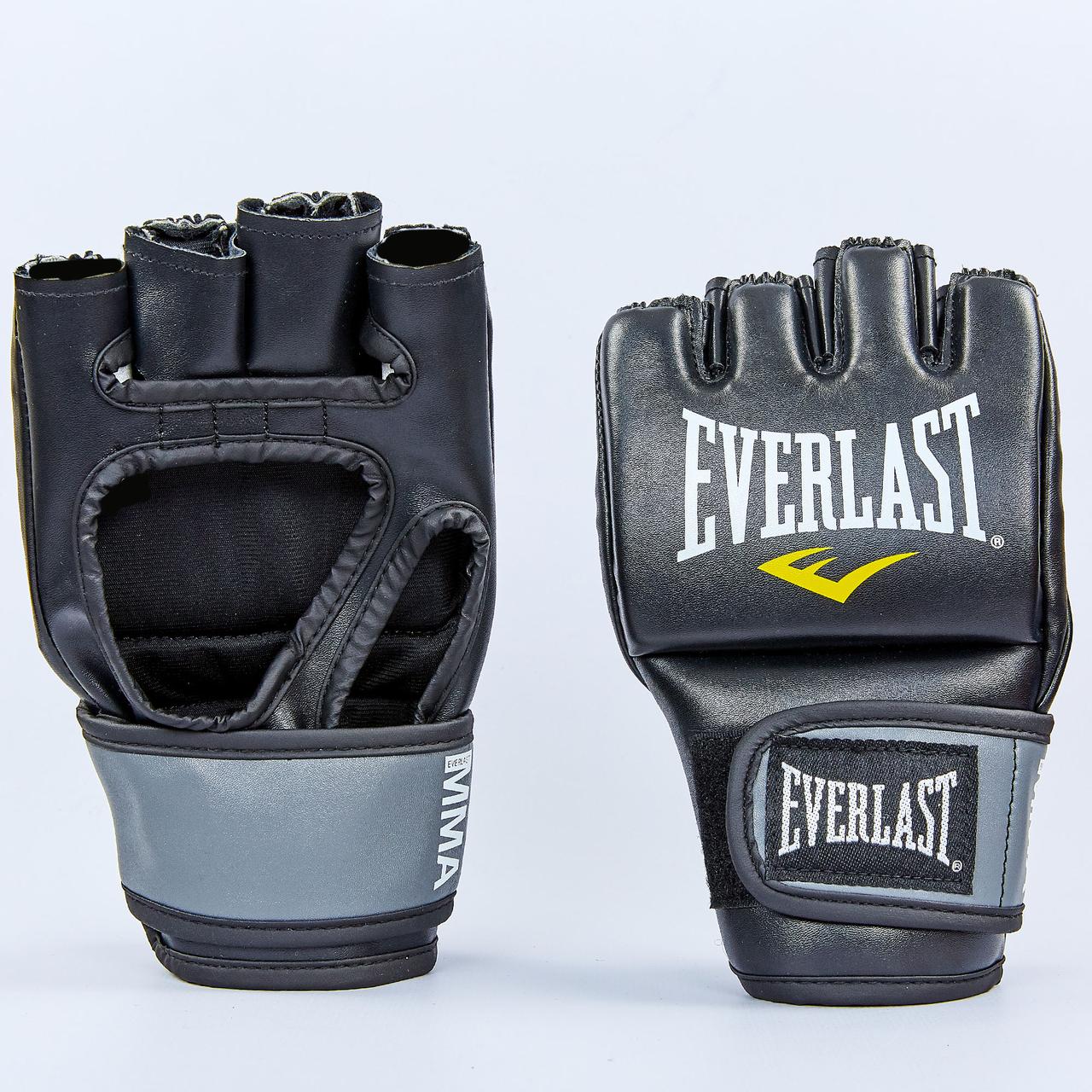 

Перчатки для смешанных единоборств MMA PU EVERLAST PRO STYLE GRAPPLING, Черный