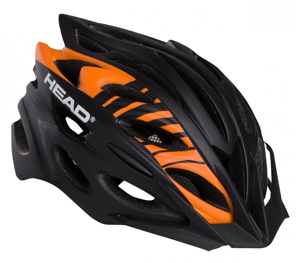 Велошлем, Шлем HEAD Helmet MTB D302/M-L Черный с оранжевым