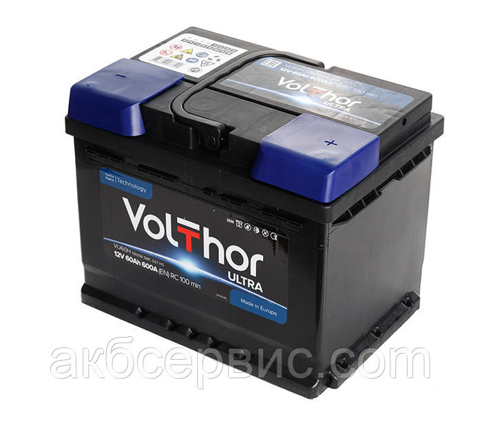 

Аккумулятор автомобильный VolThor 6СТ-60 АзЕ Ultra