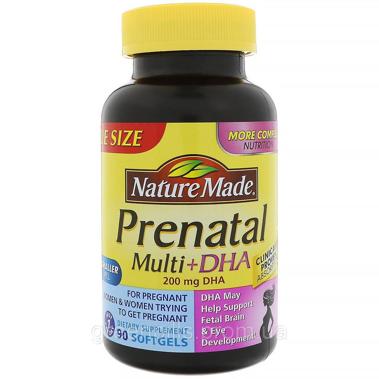 

Nature Made, Prenatal Multi DHA, 90 Softgels