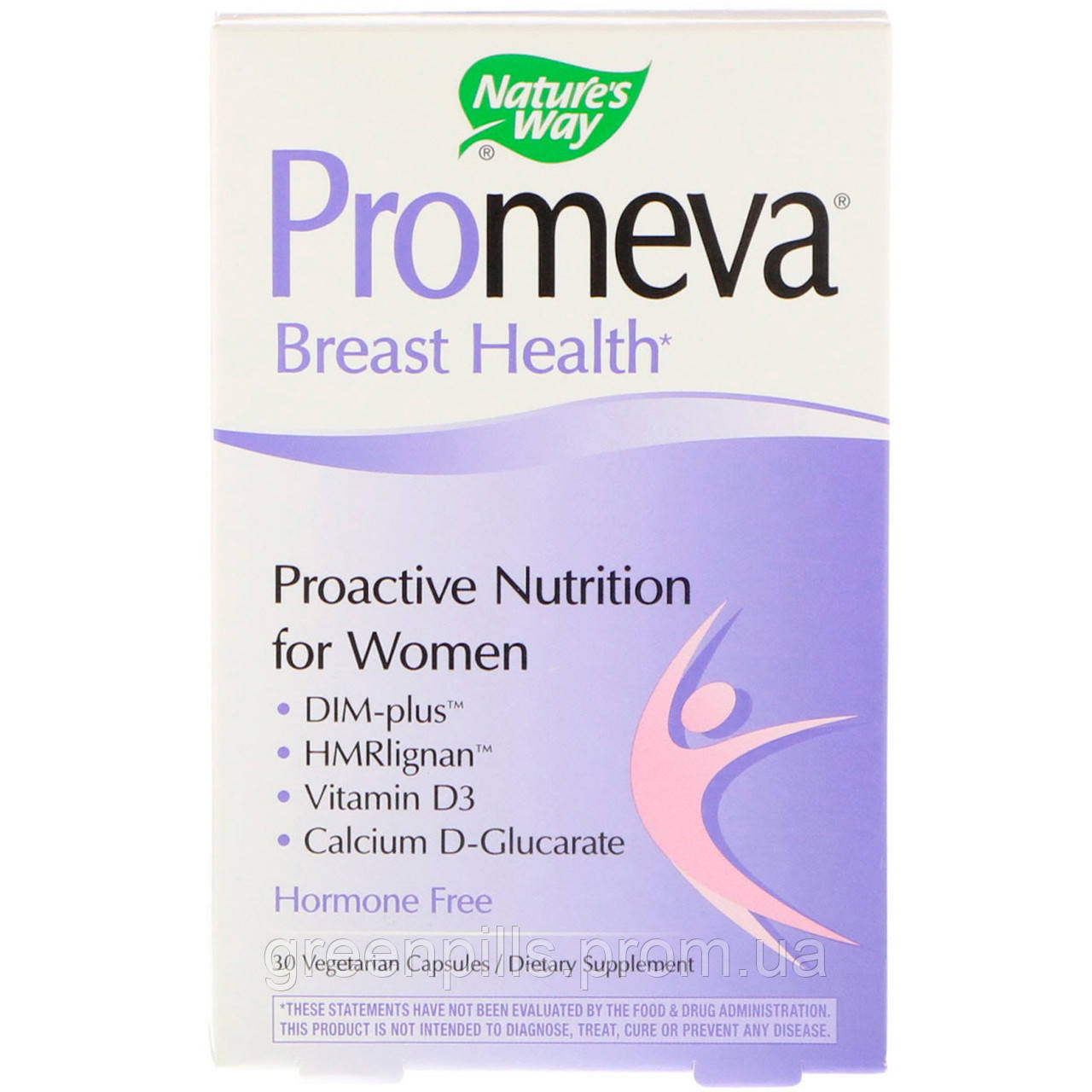 

Комплекс для здоровья груди, Promeva, Nature's Way, 30 капсул