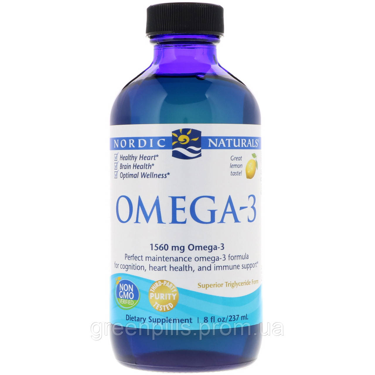 

Nordic Naturals, Omega-3, Lemon, 8 fl oz (237 ml)