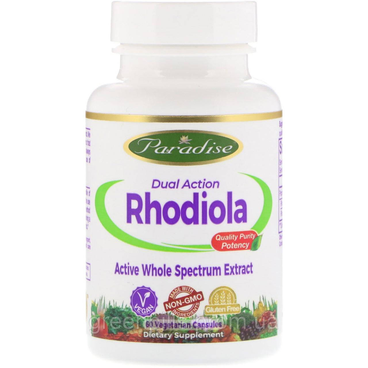 

Paradise Herbs, Dual Action Rhodiola, 60 Vegetarian Capsules