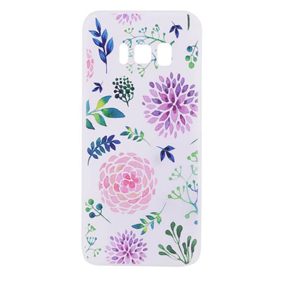 

TPU чехол матовый soft touch для Samsung G950 Galaxy S8, Цветы