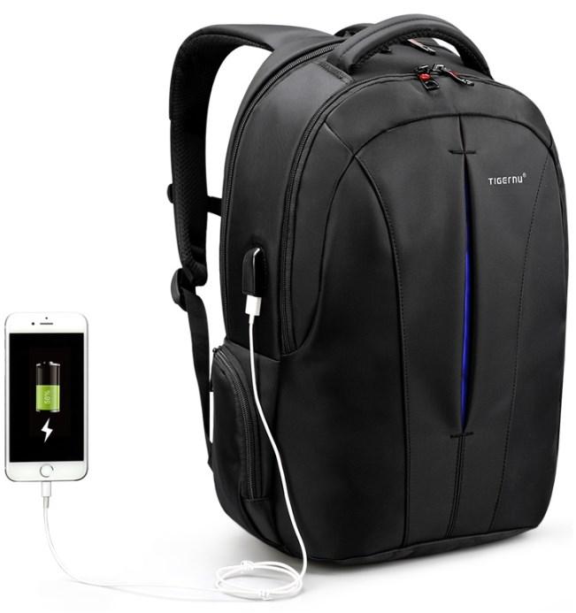 Рюкзак для ноутбука 15,6 дюйма Tigernu, на 21 л, чорний