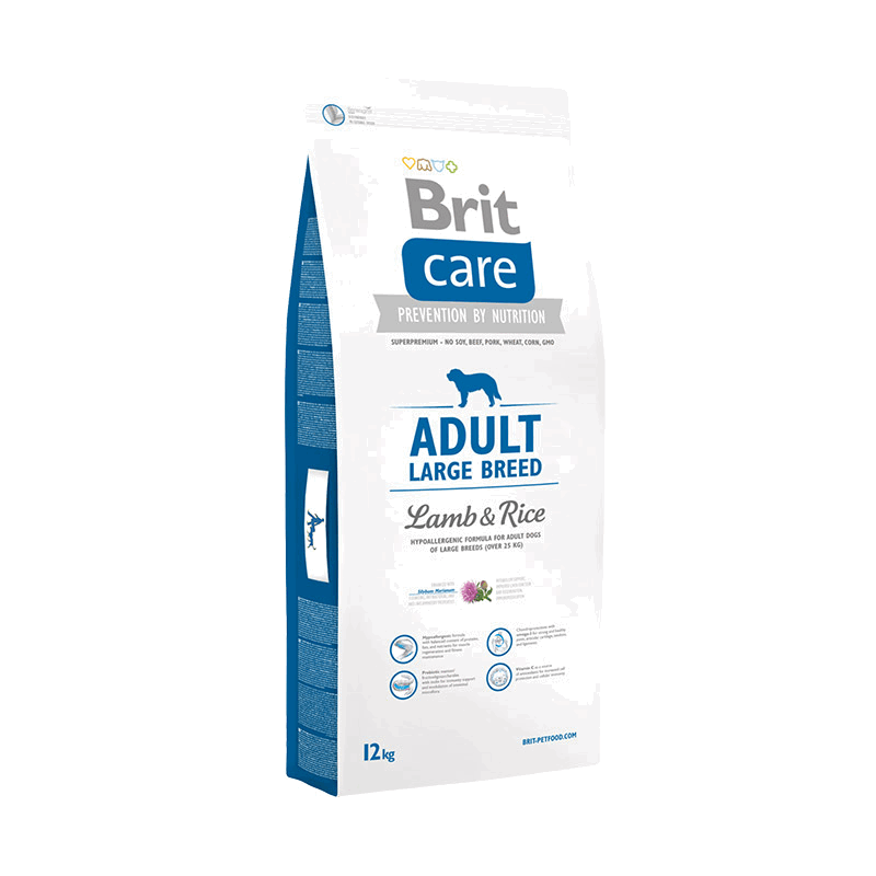 

Brit Care L Adult Lamb&Rice для собак весом от 25кг 3кг