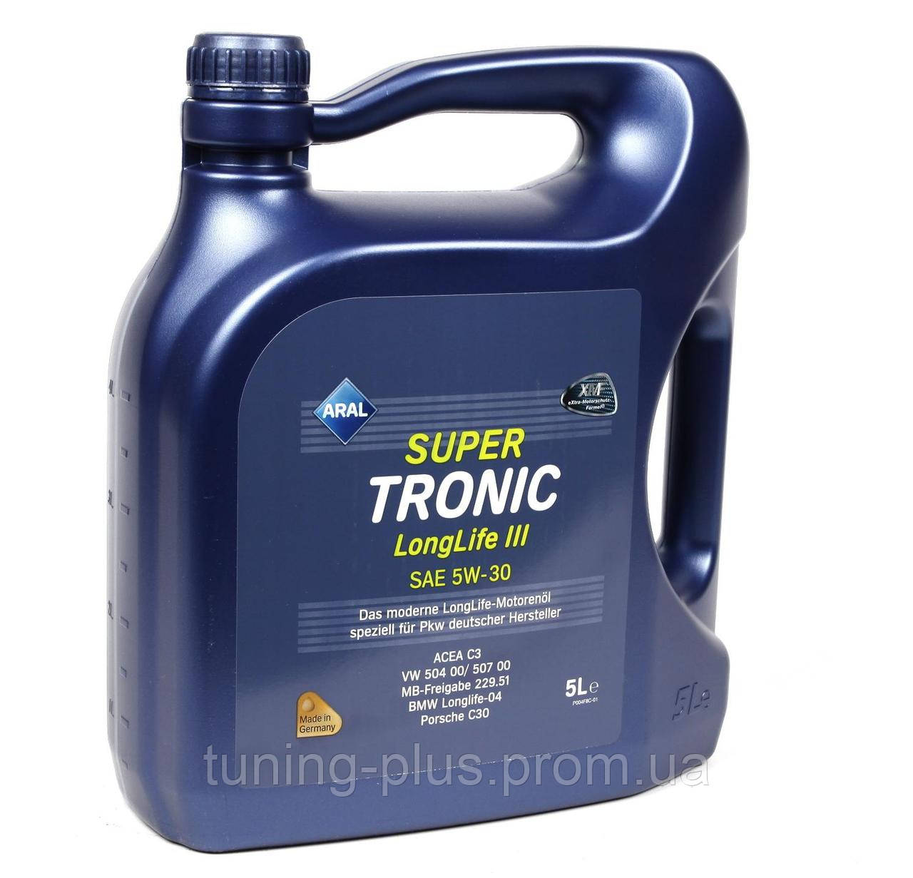 

Масло Aral 5W30 Super Tronic Long Life III 5L