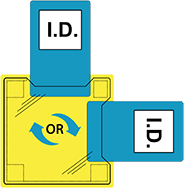 

Двойной ID держатель - пришиваемый ID20, Прозрачный