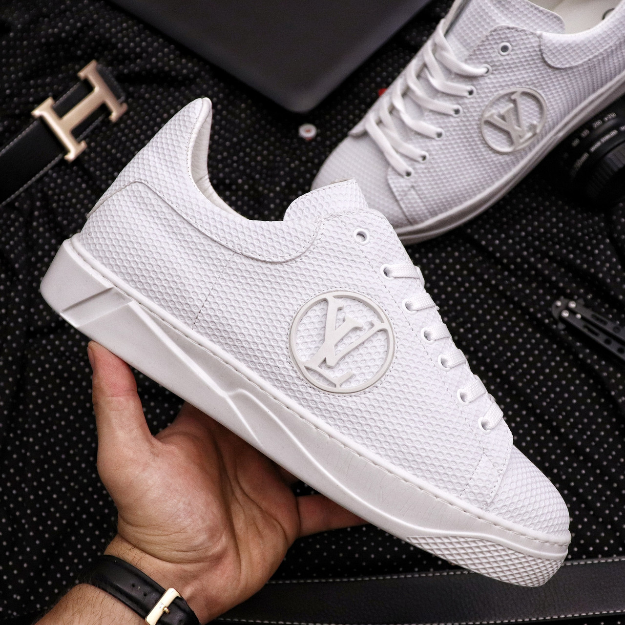 

Мужские кеды Louis Vuitton White, Реплика, Белый