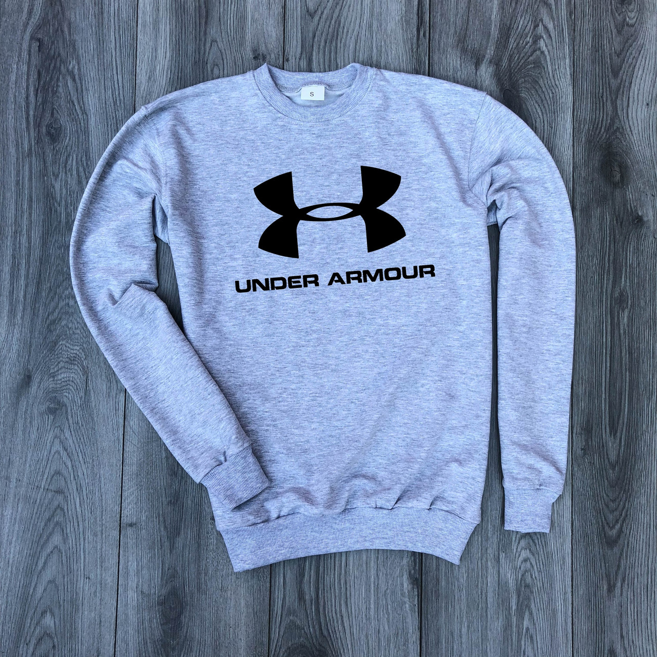 

Свитшот спортивный мужской Under Armour | кофта трикотажная серая, Серый