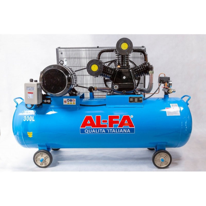 💡 Компрессор AL-FA ALC300-3 : 5.2 кВт - 300 л. | Чугунный блок (3-x поршневый масляный), фото 1