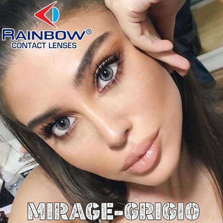 

Цветные линзы ЛЮКС качество Rainbow Mirage Grigio Турция