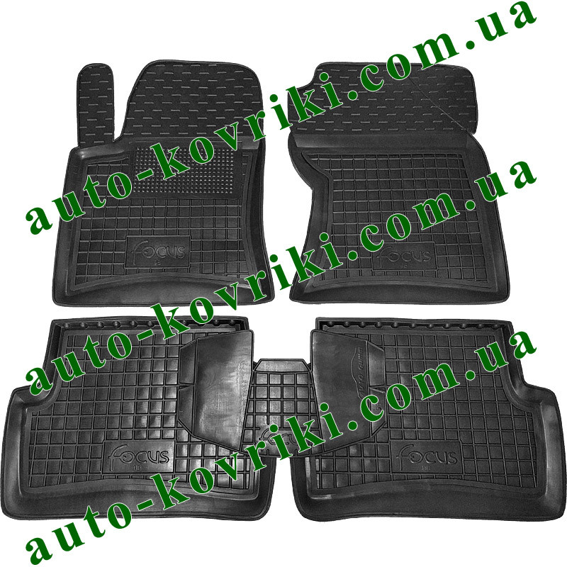 

Резиновые коврики в салон Ford Focus 1998-2004 (Avto-Gumm), Черный