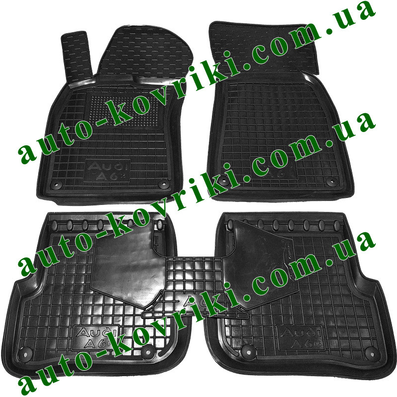 

Резиновые коврики в салон Audi A6 (C6) 2004-2011 (Avto-Gumm), Черный
