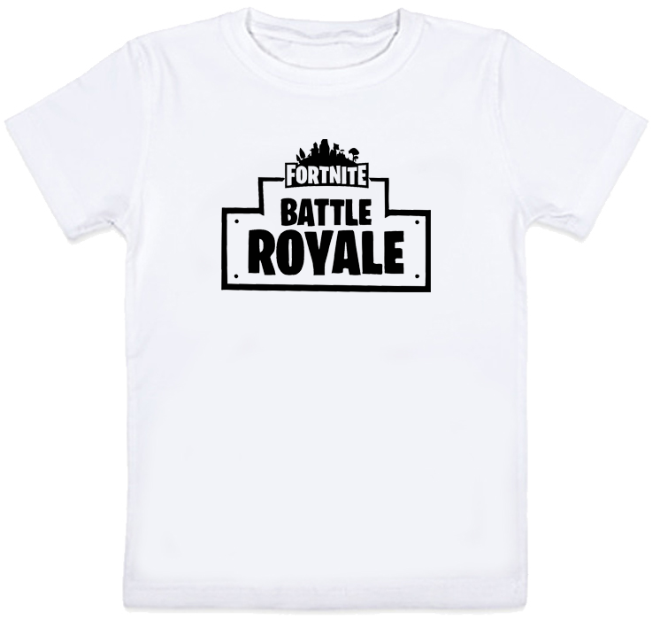 

Детская футболка Fortnite Battle Royale "Logo" (белая)