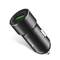Автомобільний зарядний пристрій Topk Quick Charge 3.0 18W USB Black (TK102Q-BL)