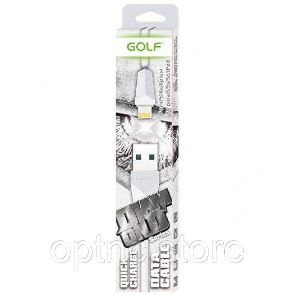 

Зарядный кабель Data Cable USB Lightning Golf Diamond GC-27I 2 Метра