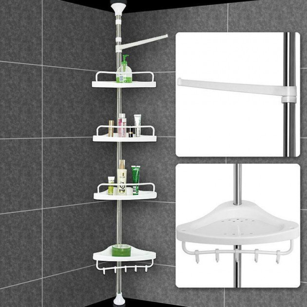 

Угловая полка для ванной комнаты Aidesen ADS-188 Multi Corner Shelf., Белый