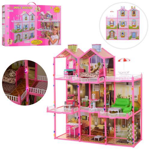 Игровой кукольный домик для барби FASHION DOLL HOUSE 109 см свет  (699