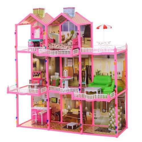 Игровой кукольный домик для барби высота 109 см свет  (а 6992)