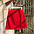 Жіноча спідниця-трапеція Coardiarn на гудзиках з кишенями червона S, фото 2