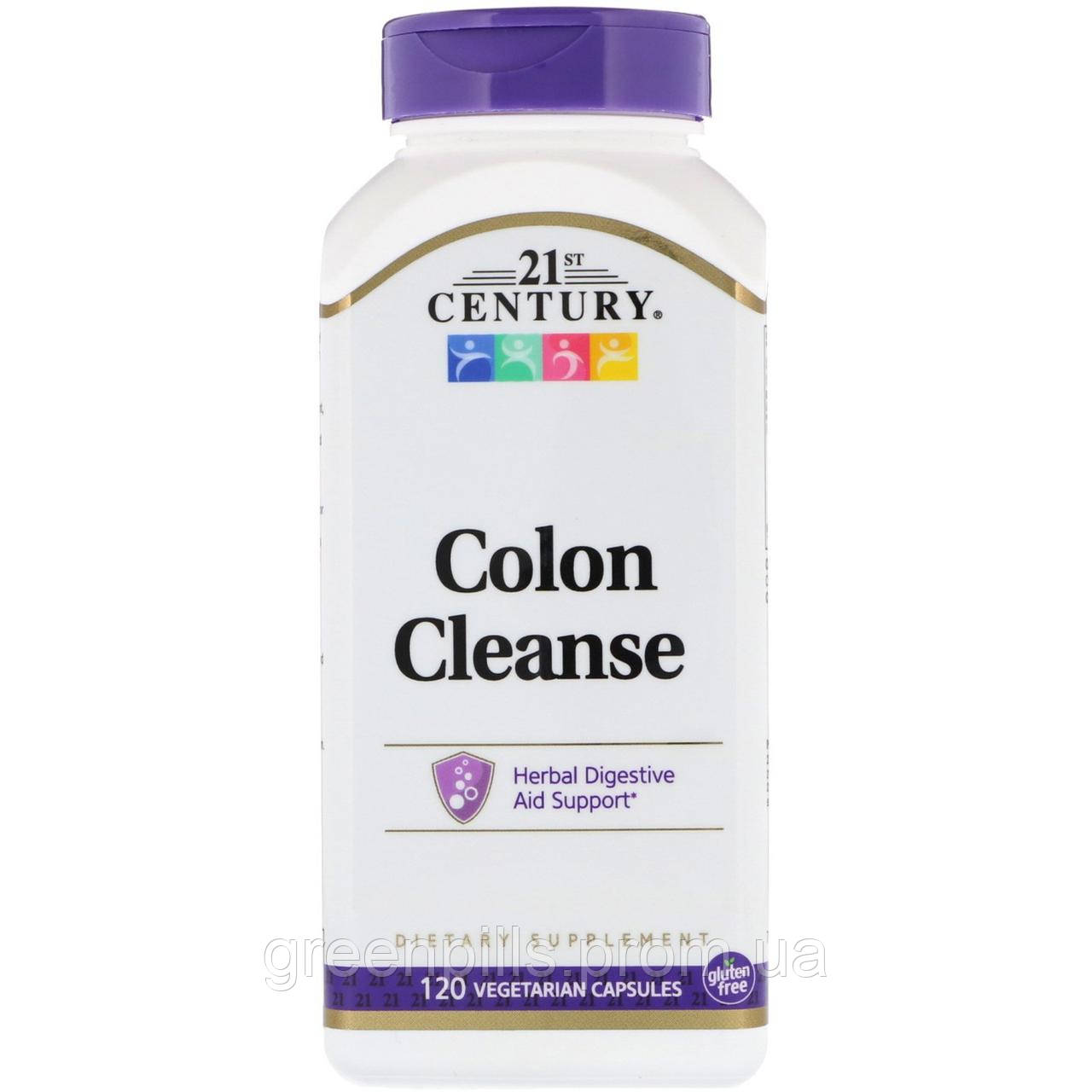 

Очищающая смесь, Colon Cleanse, 21st Century, 120 капсул