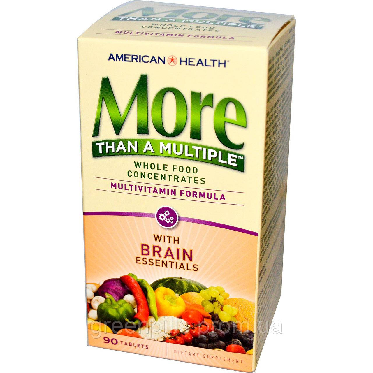 

American Health, More Than A Multiple with Brain Essentials, 90 Tablets