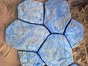 Тротуарна плитка "Каштан" класичний Мармур блакитний