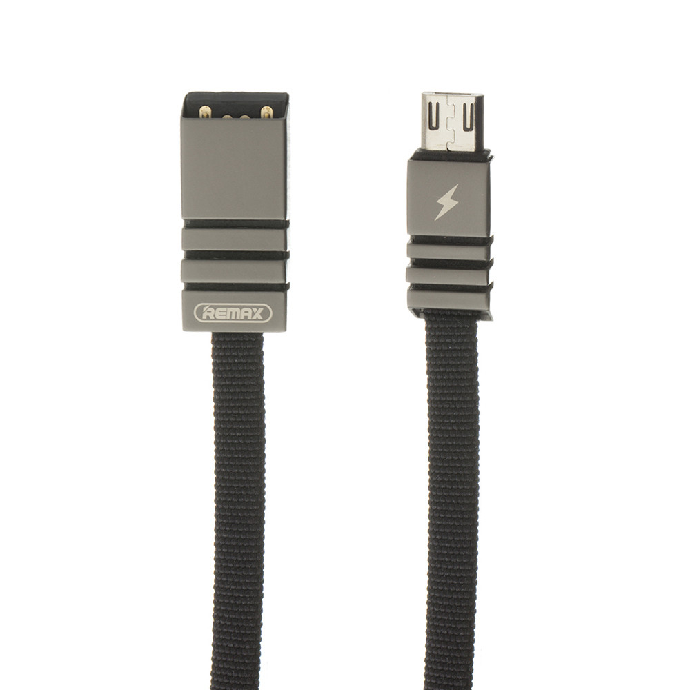 

USB кабель micro USB Remax RC-081m Weave Black