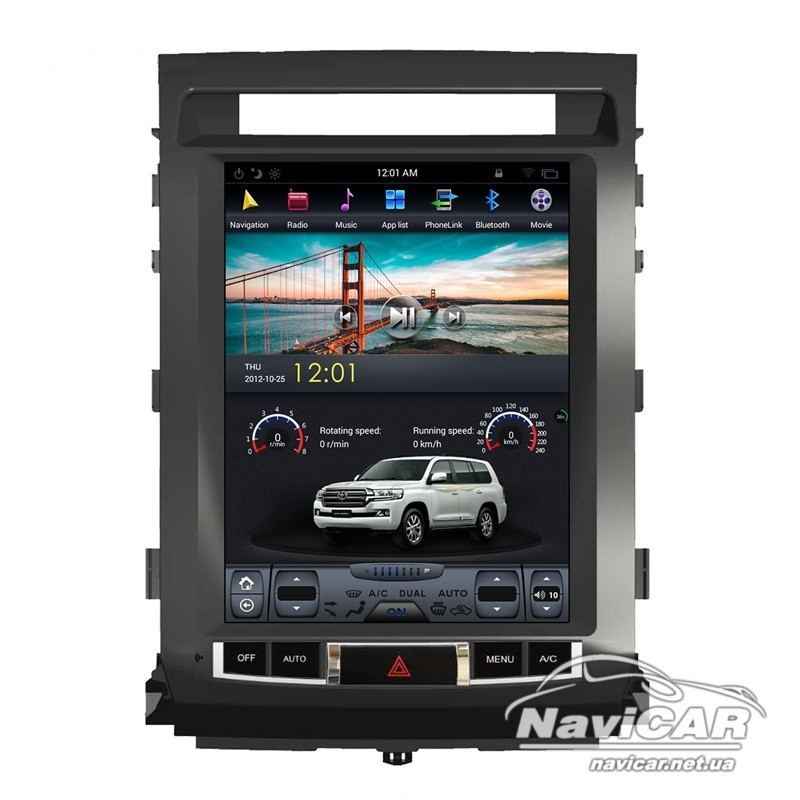 

Штатная магнитола для Toyota Land Cruiser 200 2008-2015 Tesla Style на Android