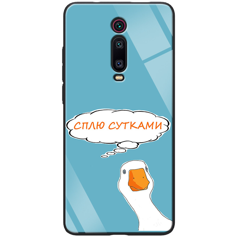 

TPU+Glass чехол ForFun для Xiaomi Redmi K20 / K20 Pro / Mi9T / Mi9T Pro, Сплю сутками / голубой