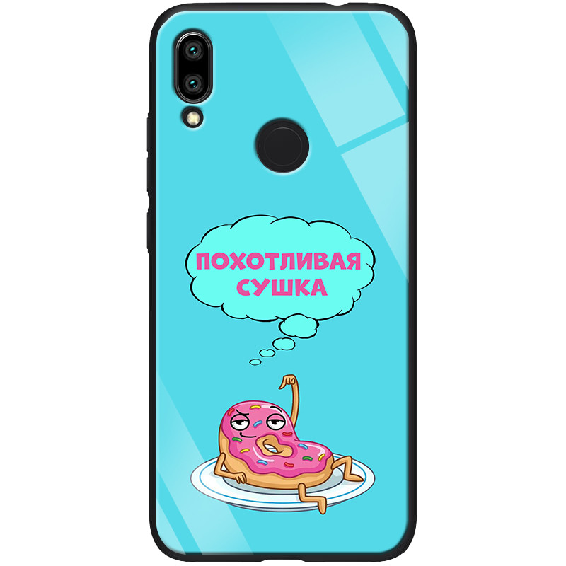 

TPU+Glass чехол ForFun для Xiaomi Redmi Note 7 / Note 7 Pro / Note 7s, Похотливая сушка / голубой