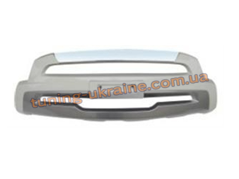 

Накладка Sport на бампер передняя Hyundai Santa Fe 2010-13