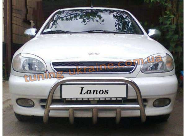 

Защита переднего бампера кенгурятник из нержавейки на Заз Lanos Хэтчбек