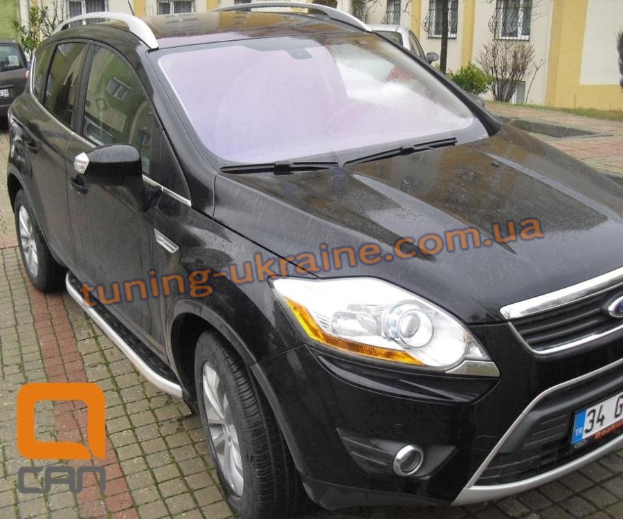 

Боковые площадки из алюминия Fullmond для Ford Kuga 2008-2012