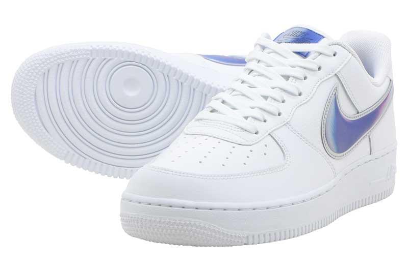 air force 1 low oversized swoosh white racer blue