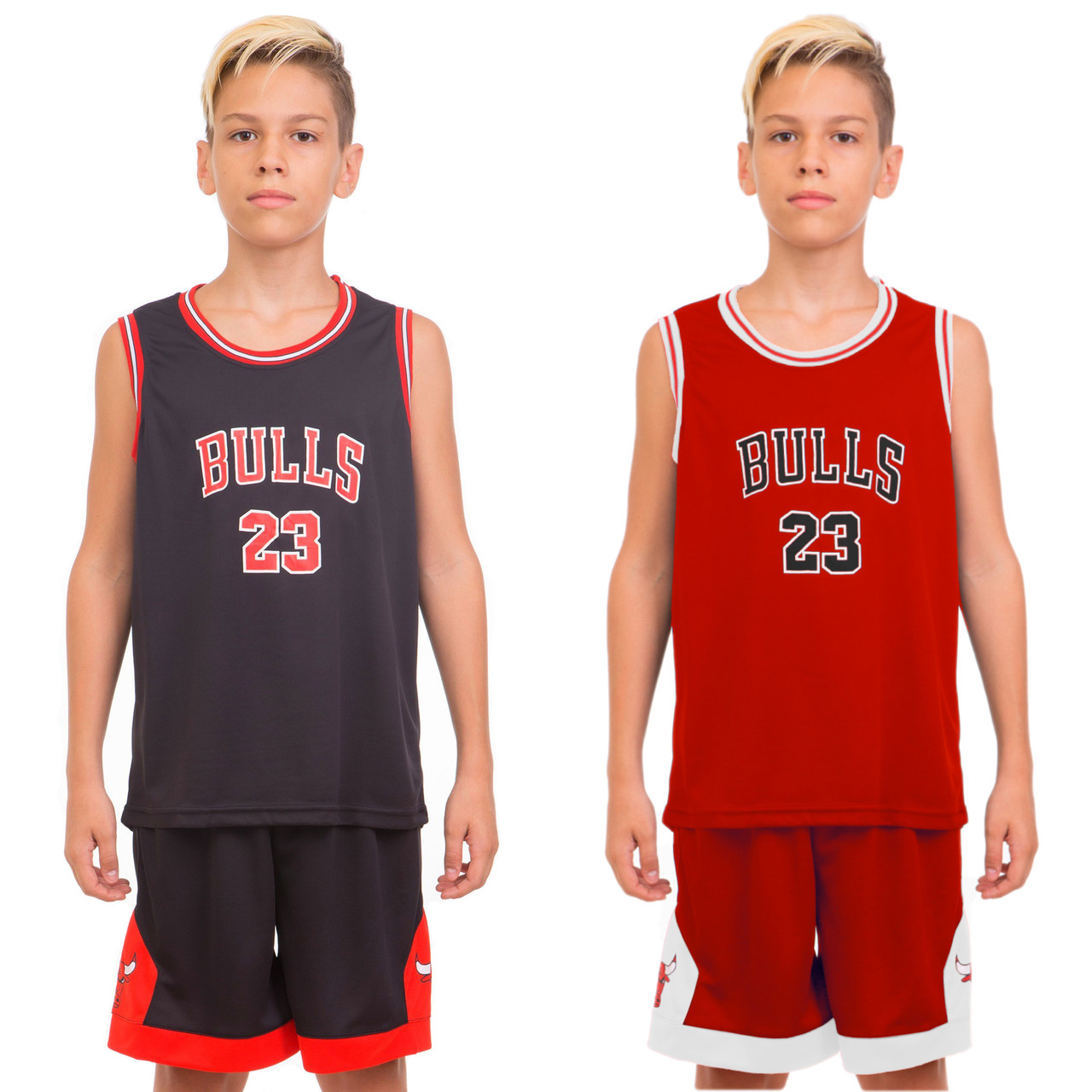 

Форма баскетбольная подростковая NBA Bulls 5351-3 (баскетбольная форма): рост 130-165см Черный