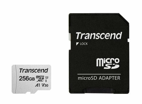 

Карта памяти Transcend 256GB microSDXC UHS-I U3 300S + SD Adapter (TS256GUSD300S-A)