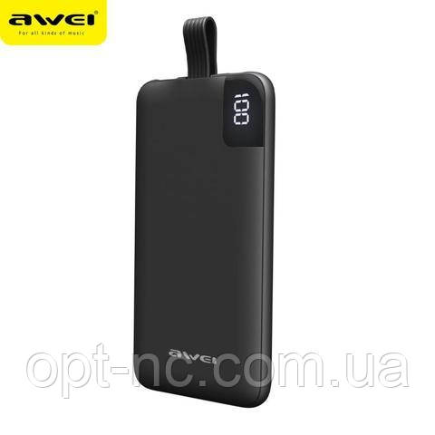 

Внешний аккумулятор Power Bank AWEI P67K 10000mA Black