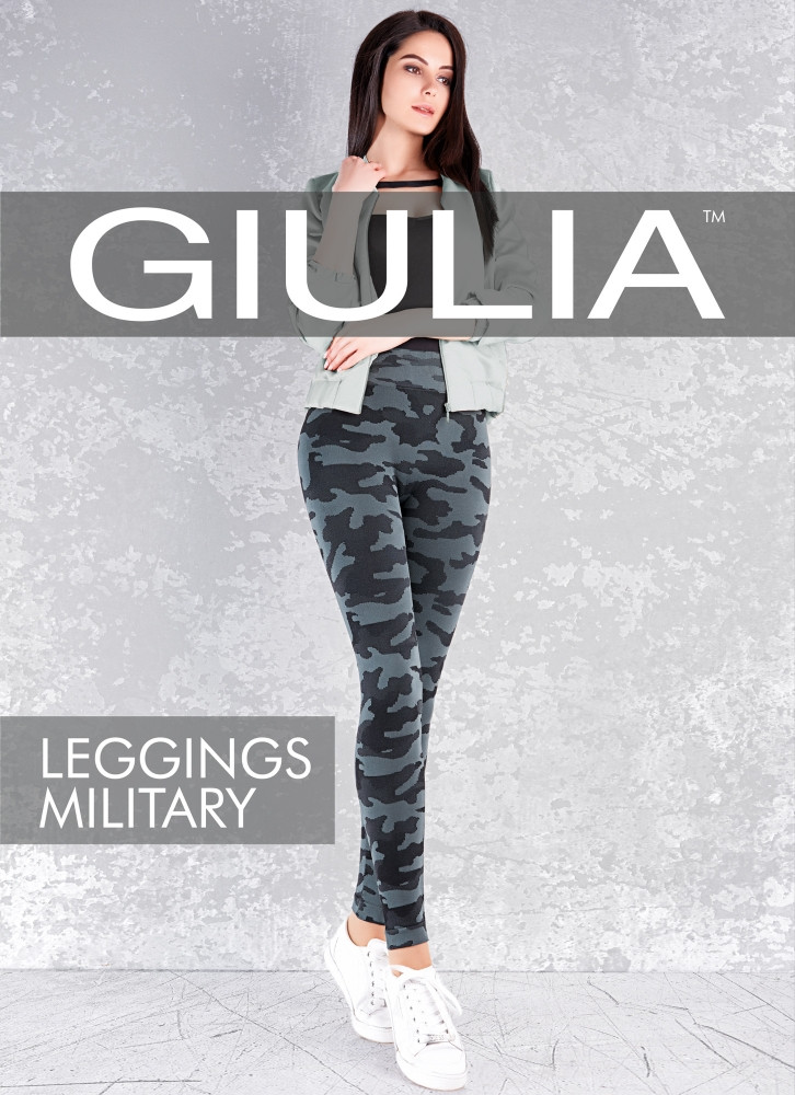 

Женские модные леггинсы "камуфляж" GIULIA Leggings Military L/XL, KHAKI (зелёный хаки)