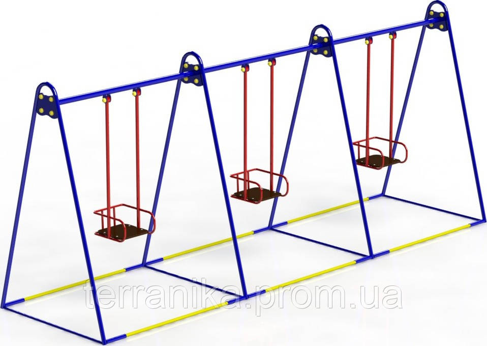 

Качели тройные металлические