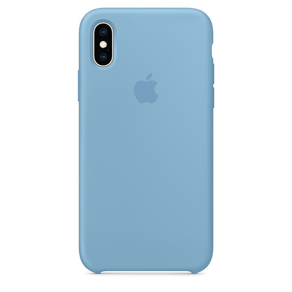 

Чехол Silicone Case original Apple iPhone XS (Cornflower)