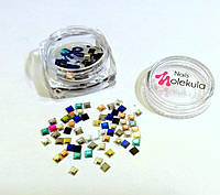 Стразы "Самоцветы" для дизайна ногтей Nails MOLEKULA в упаковке 100 штук