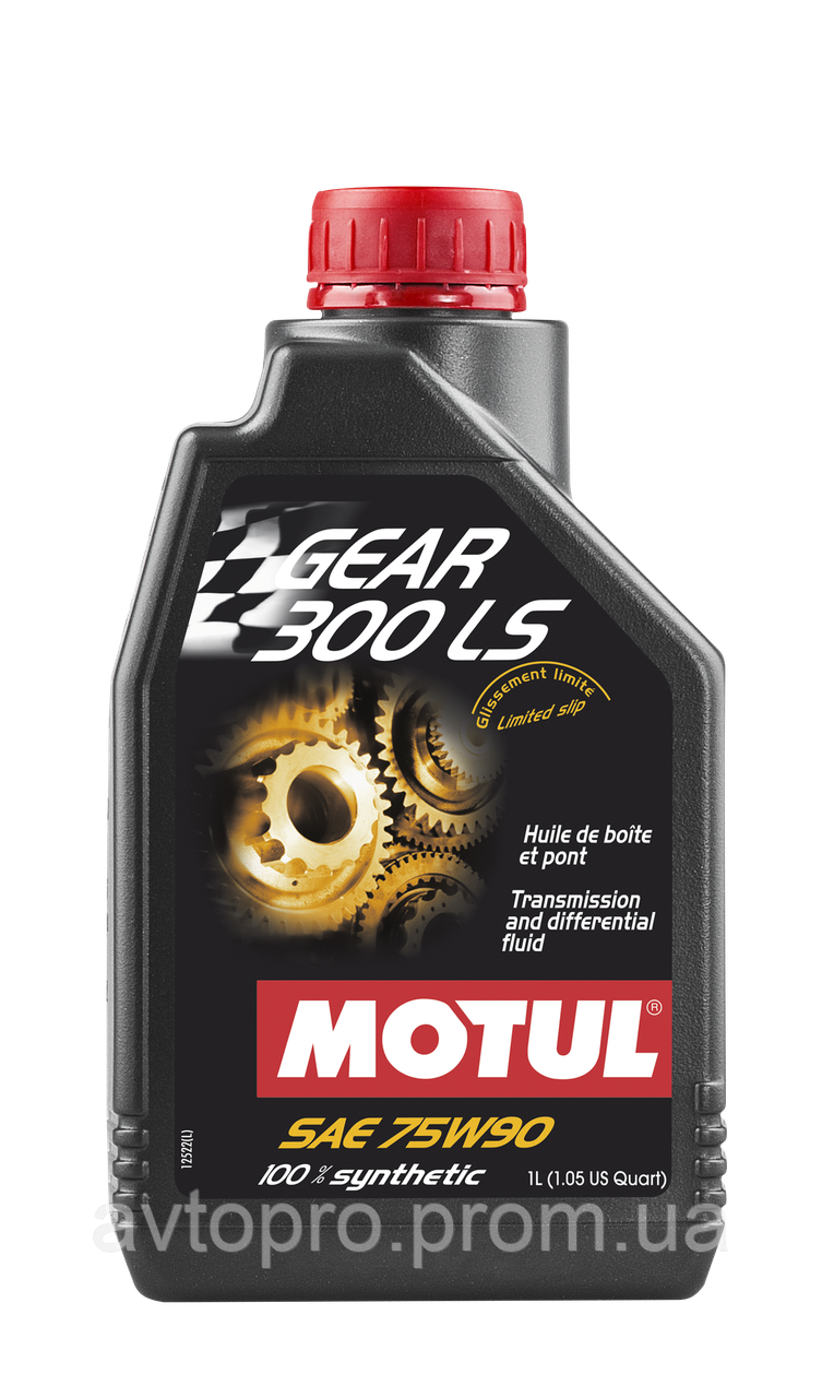 

Масло трансмиссионное синтетическое MOTUL GEAR 300 LS SAE 75W90 (1L) 102686 (105778)