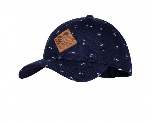 

Бейсболка Buff Kids Baseball Cap arrows denim, Синий-белый