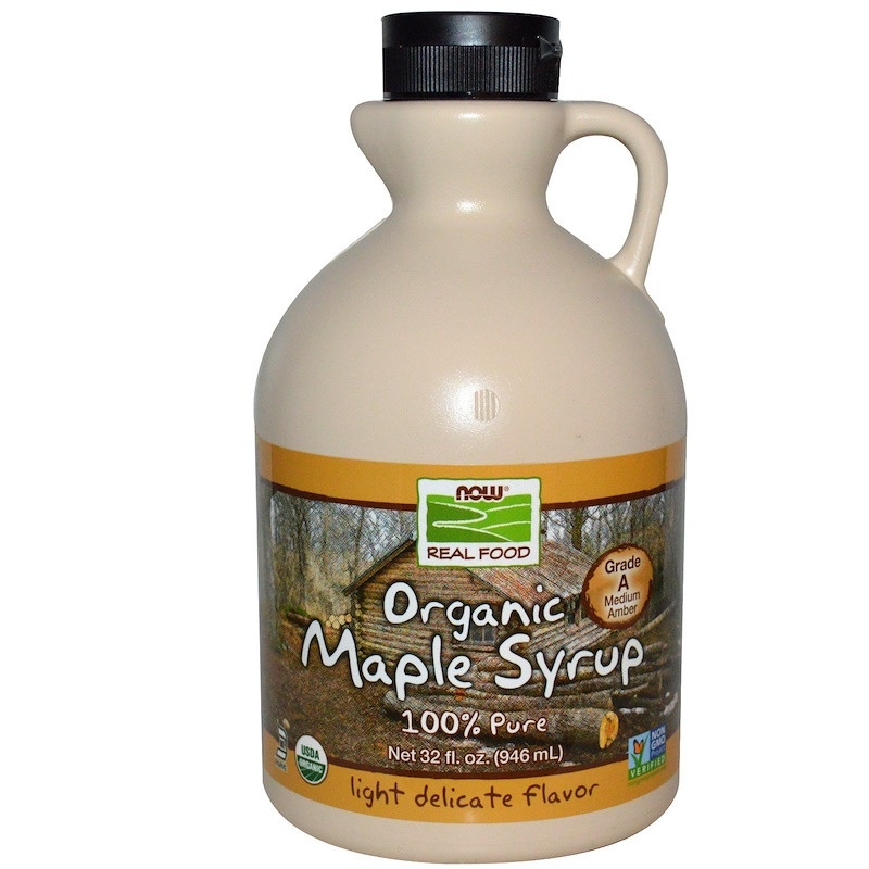 

Органический кленовый сироп NOW Foods "Organic Maple Syrup" средний янтарный, класс А (946 мл)